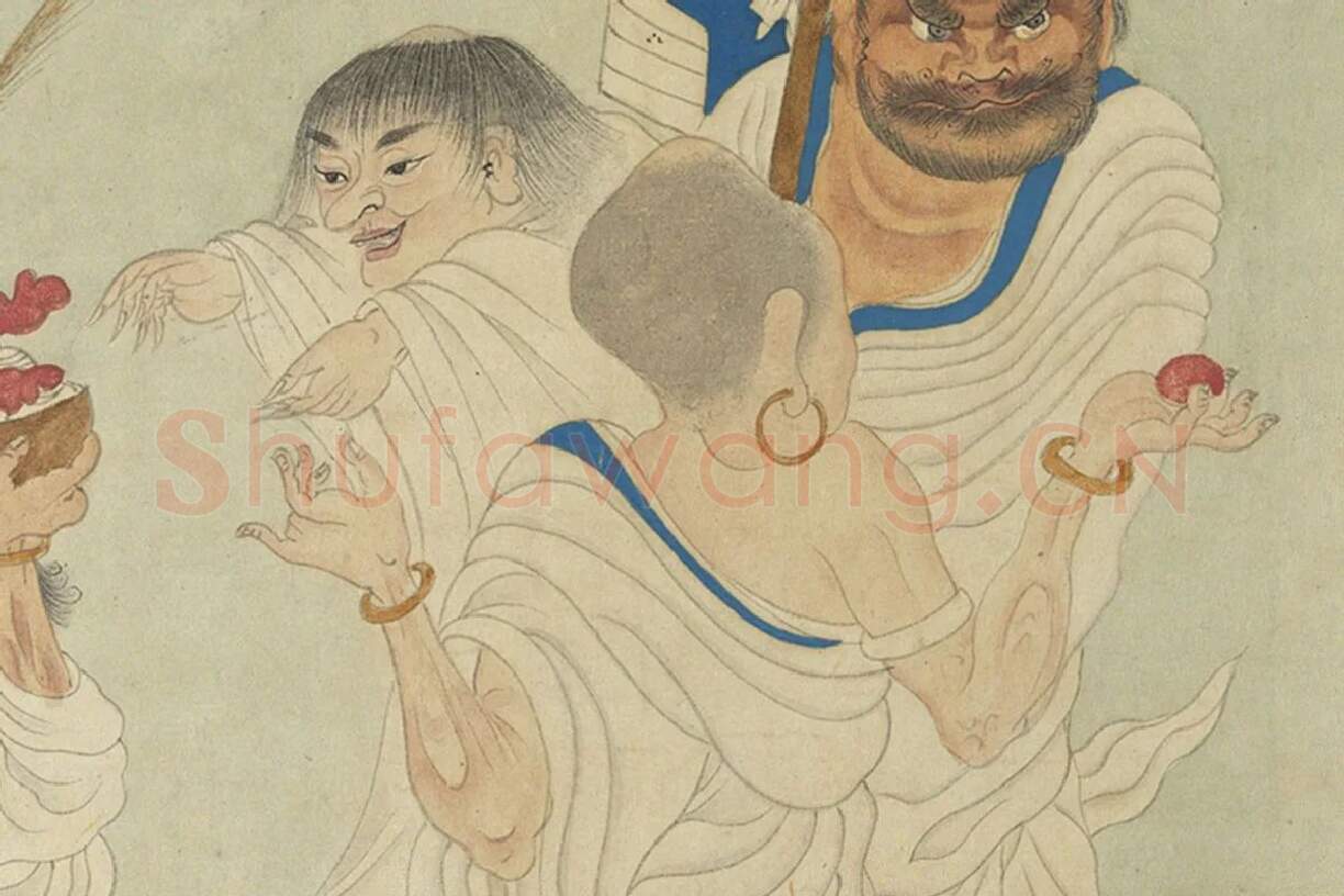丁云鹏《罗汉卷》局部 (6)