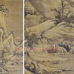 传郭熙《雪山行旅图》轴