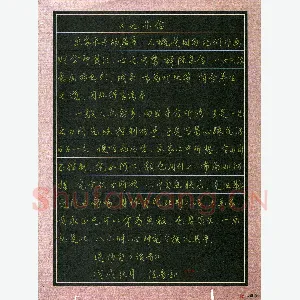 硬笔书法大赛(少儿组 金奖)张佳音(江苏省丹阳市 14岁)硬笔书法作品图片欣赏
