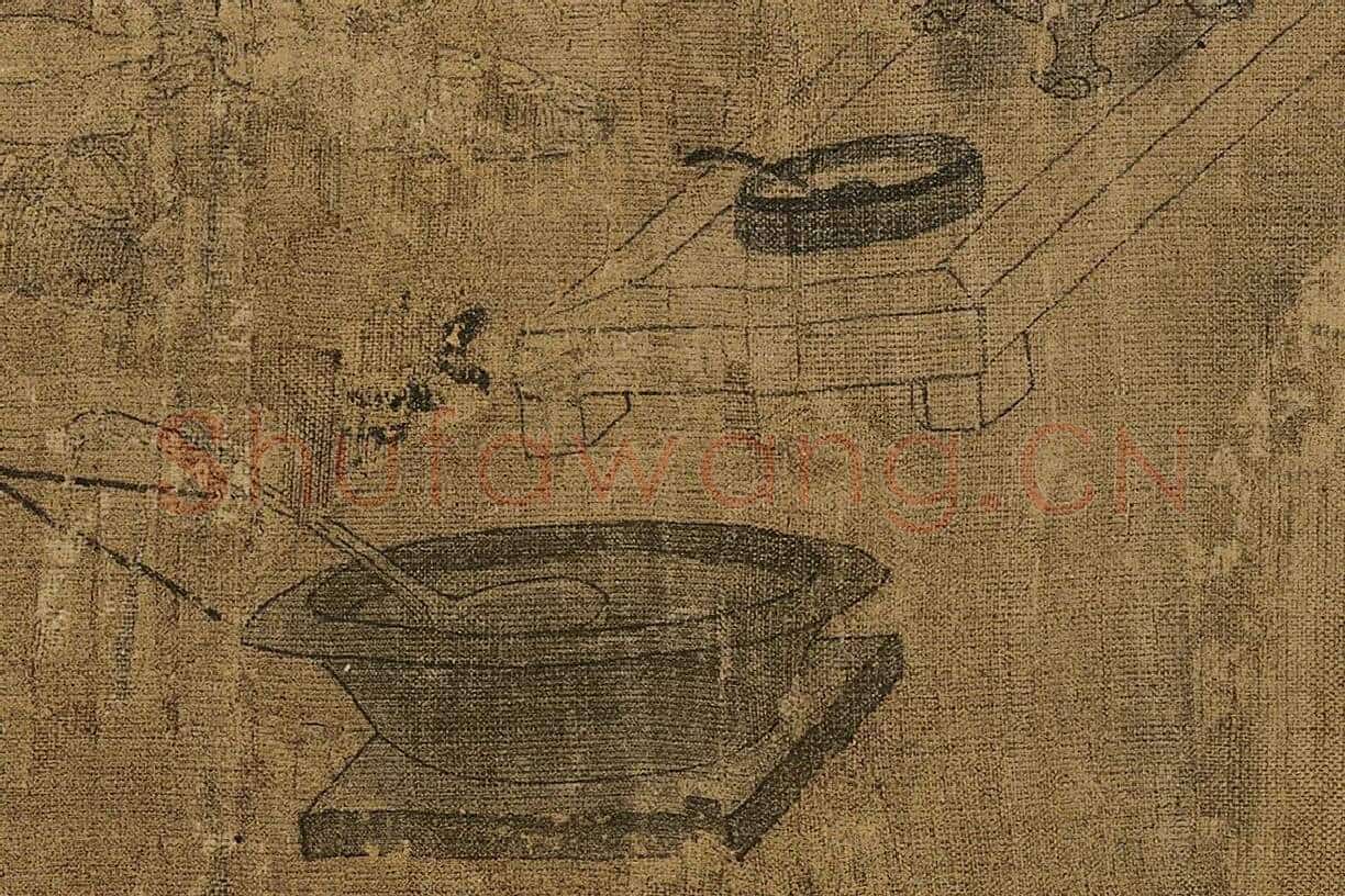 阎立本《萧翼赚兰亭图》(北宋摹·辽博本)高清大图局部细节 (7)