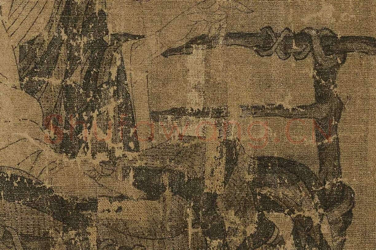 阎立本《萧翼赚兰亭图》(北宋摹·辽博本)高清大图局部细节 (8)