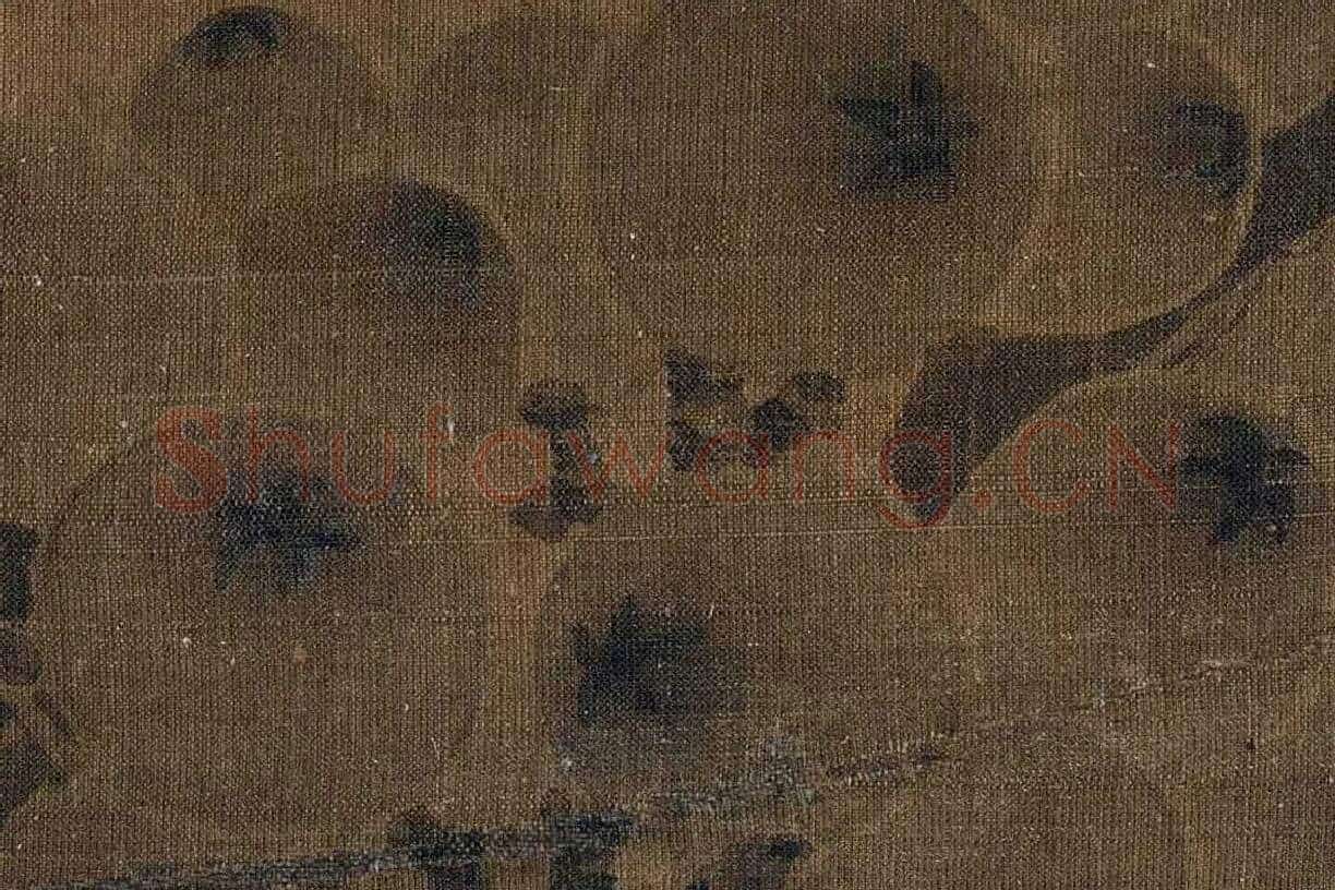 赵佶花鸟画《枇杷山鸟图》局部 (1)