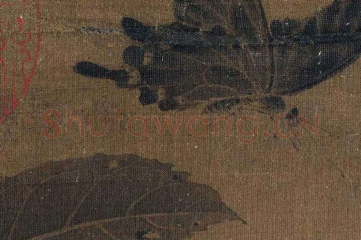 赵佶花鸟画《枇杷山鸟图》局部 (3)