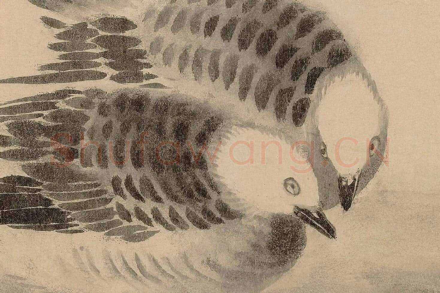 法常《水墨写生图卷》高清大图局部 (10)