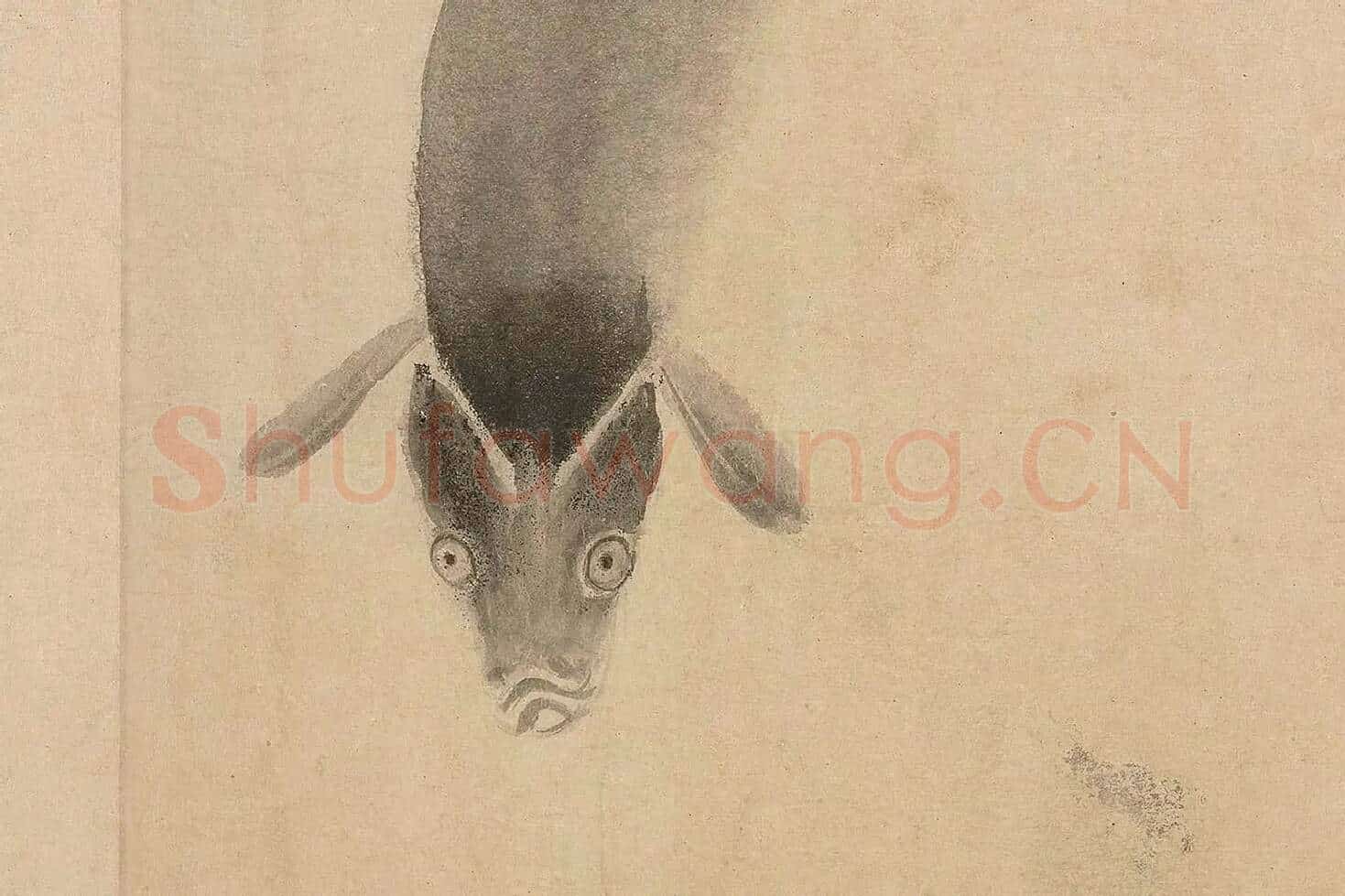 法常《水墨写生图卷》高清大图局部 (17)