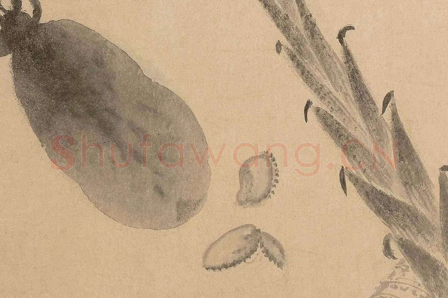 法常《水墨写生图卷》高清大图局部 (20)