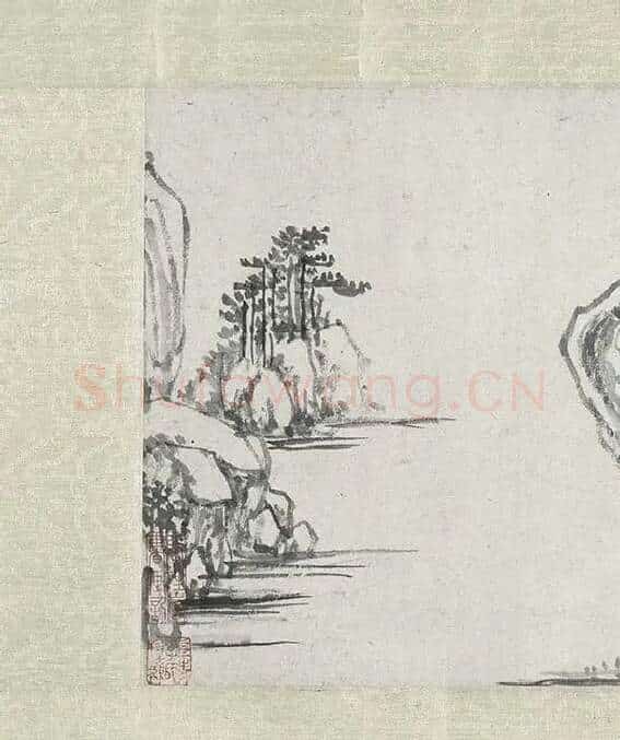 明云间十一家水墨山水画卷_12