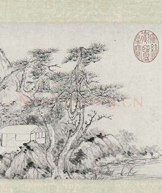 明云间十一家水墨山水画卷_23