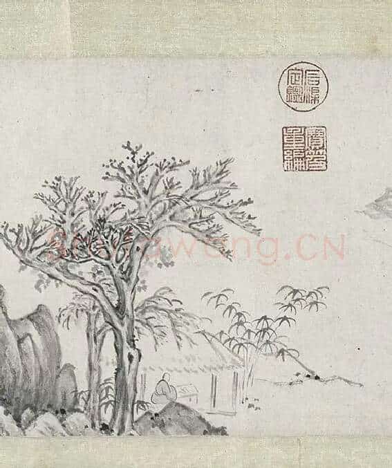 明云间十一家水墨山水画卷_30