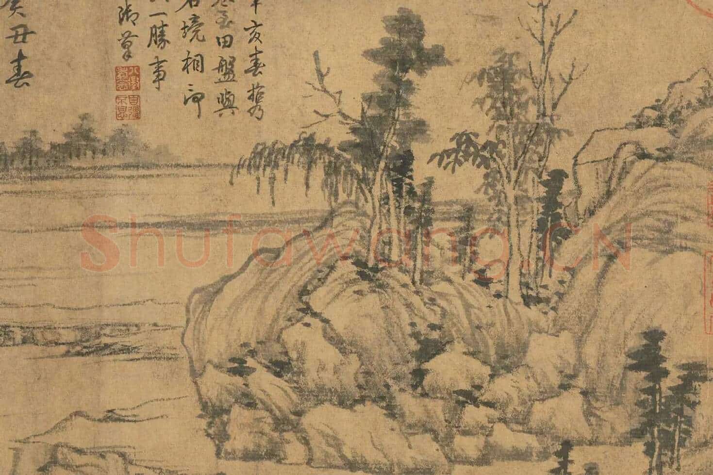 富春山居图子明卷局部 (2)