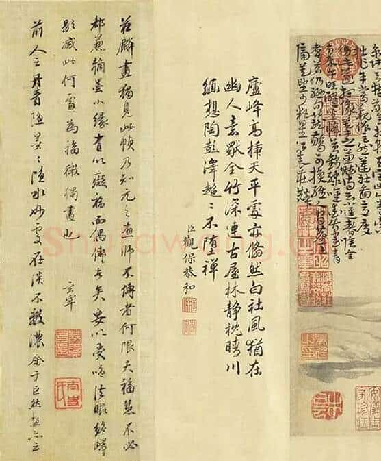 元人山水画集锦卷_01