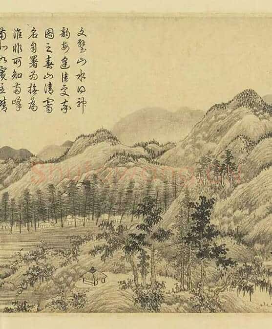 元人山水画集锦卷_13