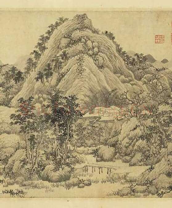 元人山水画集锦卷_14