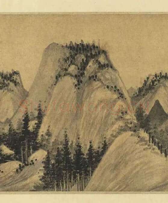 元人山水画集锦卷_17