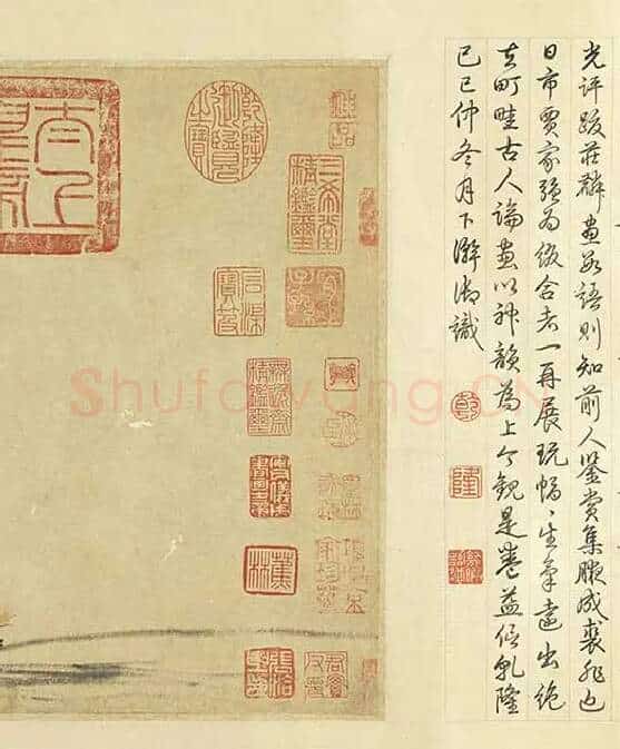 元人山水画集锦卷_30