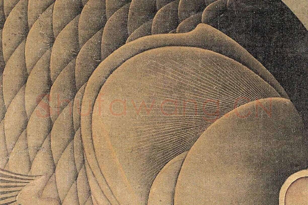 明代·缪辅《鱼藻图》高清大图局部细节 (2)