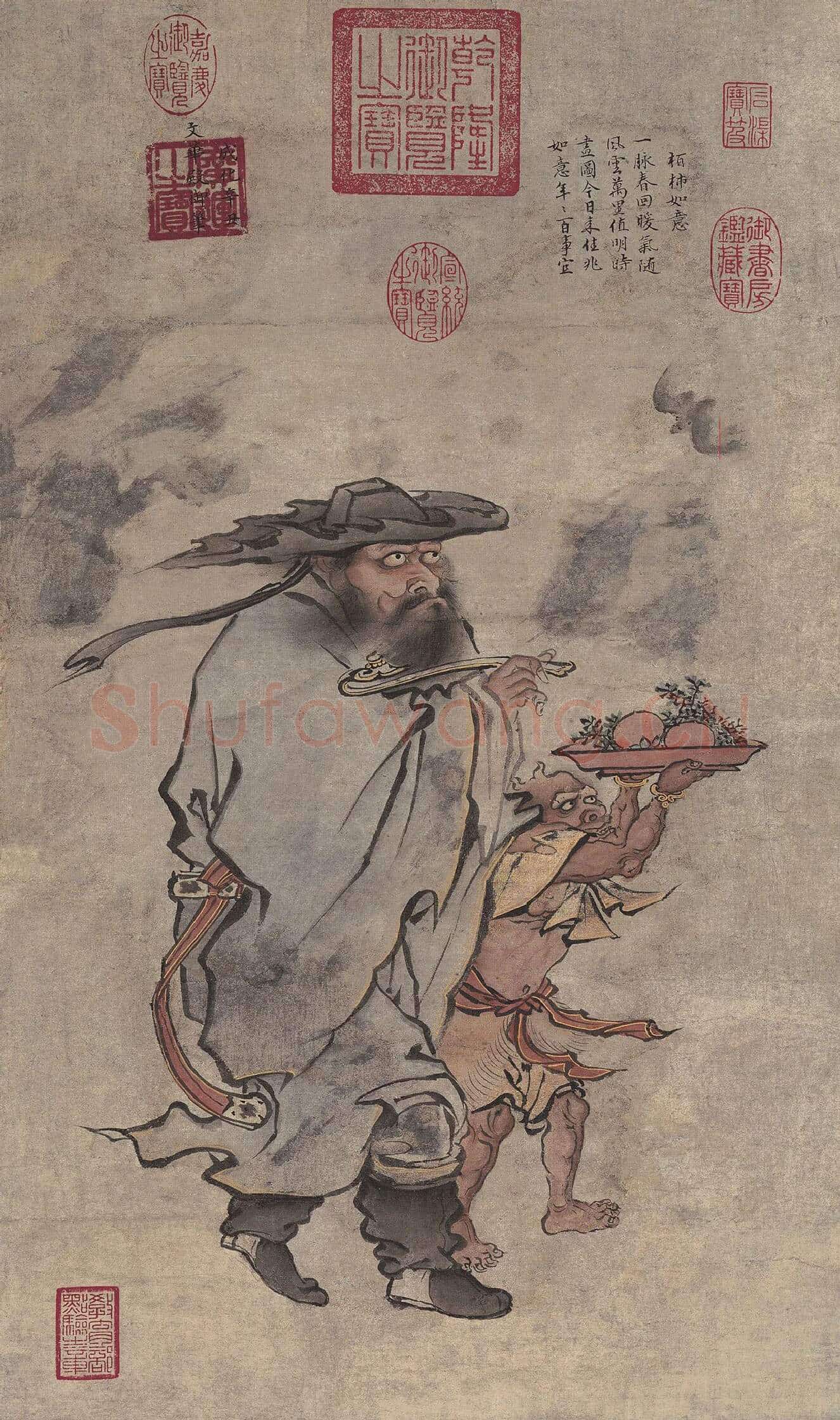 朱见深人物画《岁朝佳兆图》