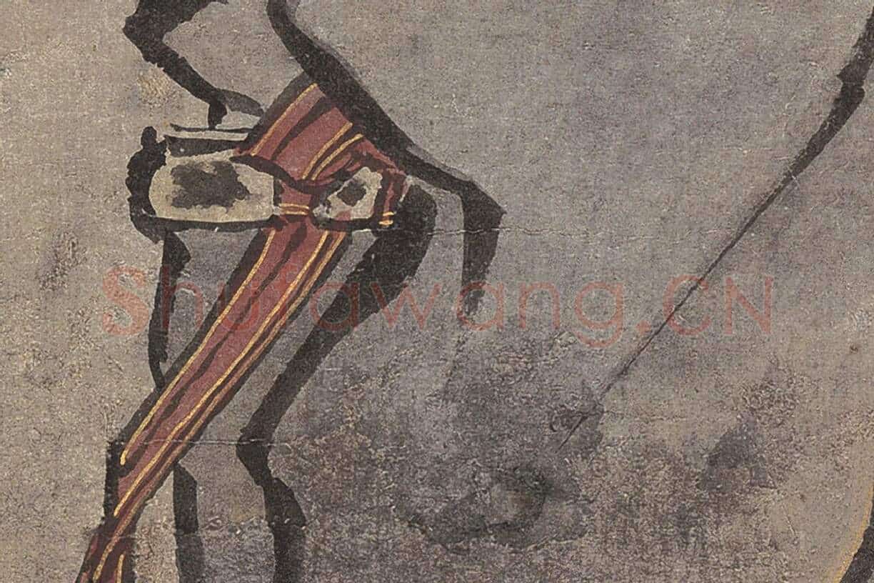 朱见深人物画《岁朝佳兆图》局部细节 (5)