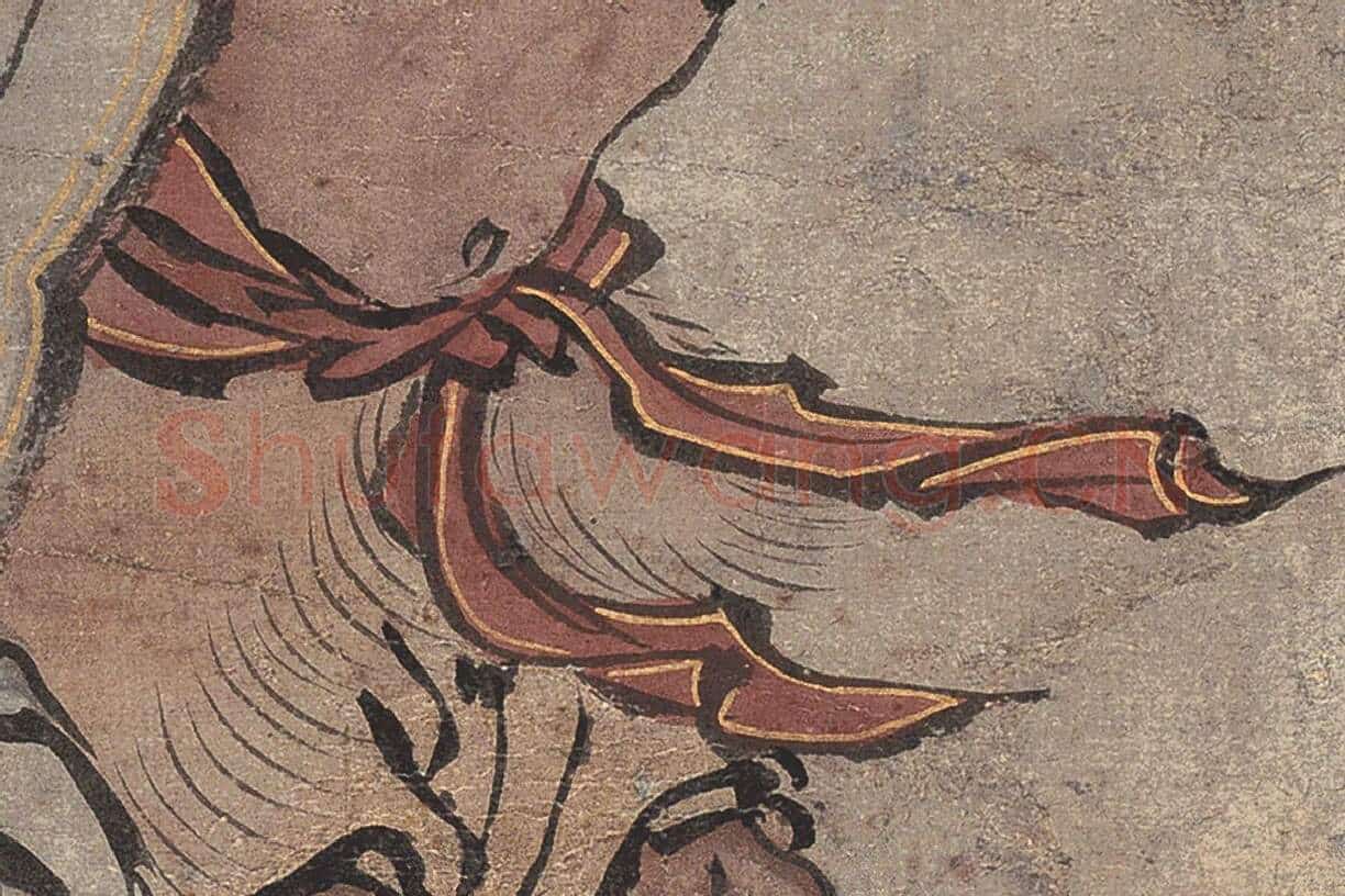 朱见深人物画《岁朝佳兆图》局部细节 (8)