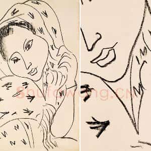 马蒂斯作品《披肩的女孩》