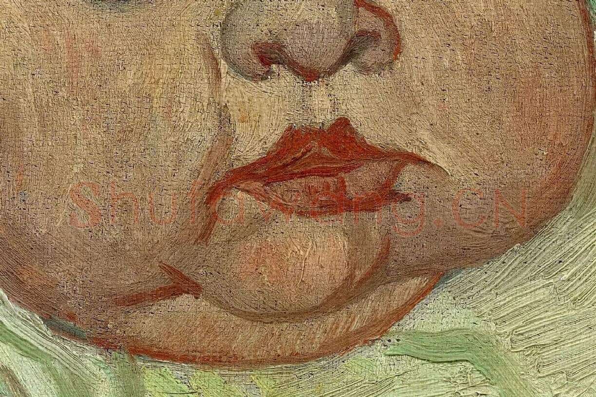 梵高《婴儿马塞尔·鲁林》肖像画局部 (2)