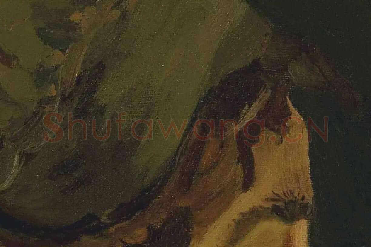 梵高作品农妇头像写生局部 (2)