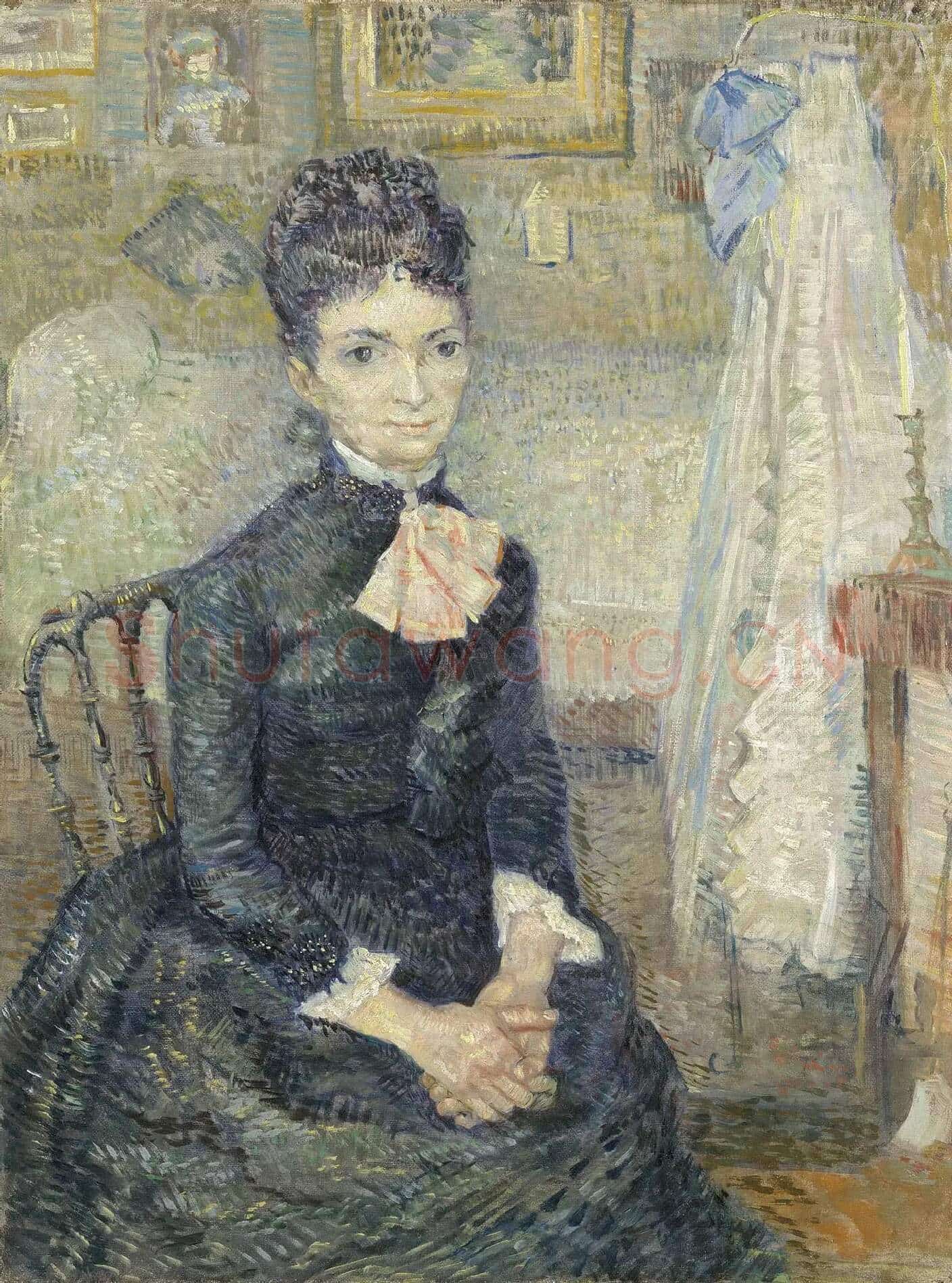 梵高油画肖像作品《坐在椅子上的女人》