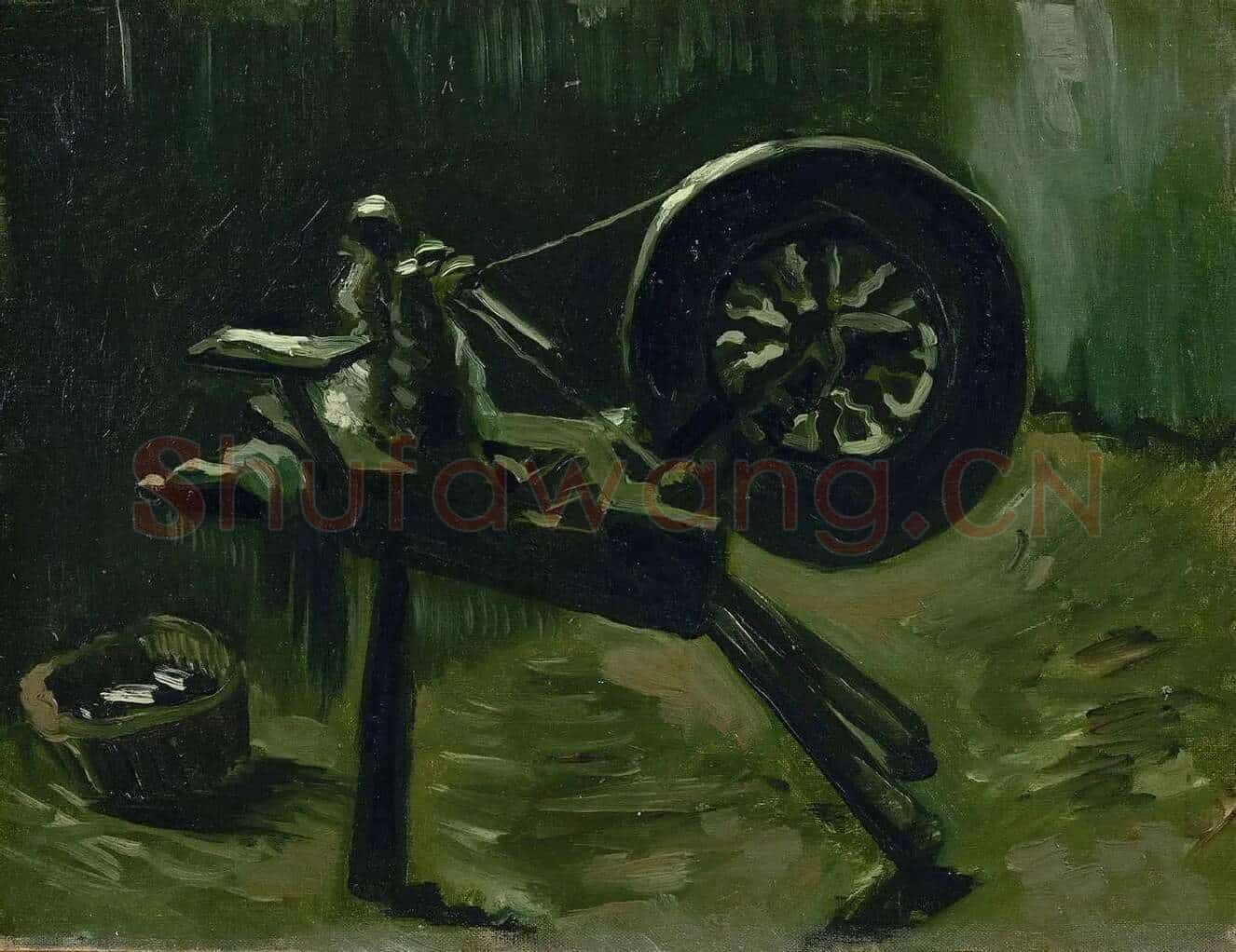 梵高油画《绕线机》