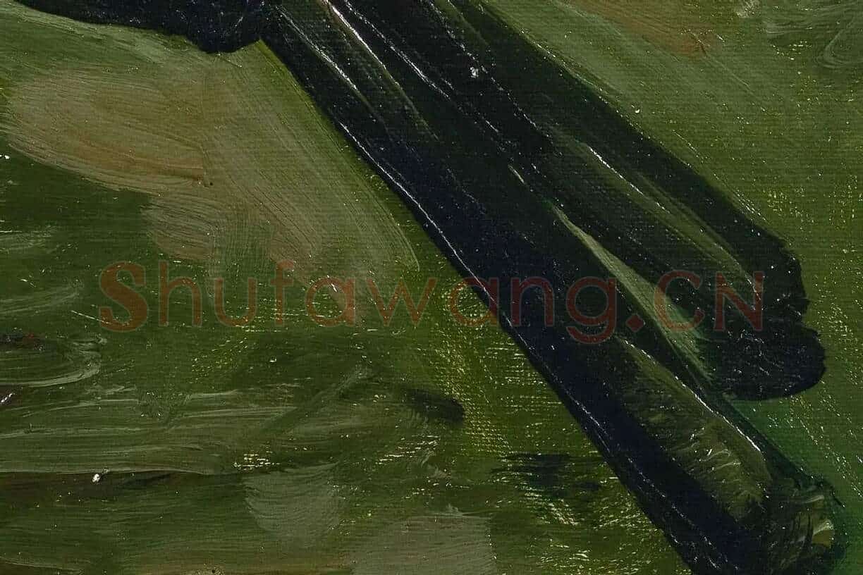 梵高油画《绕线机》局部 (3)