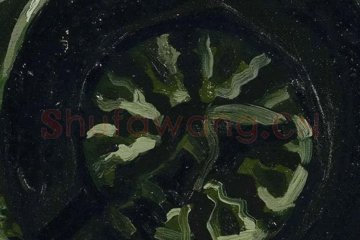 梵高油画《绕线机》局部 (4)