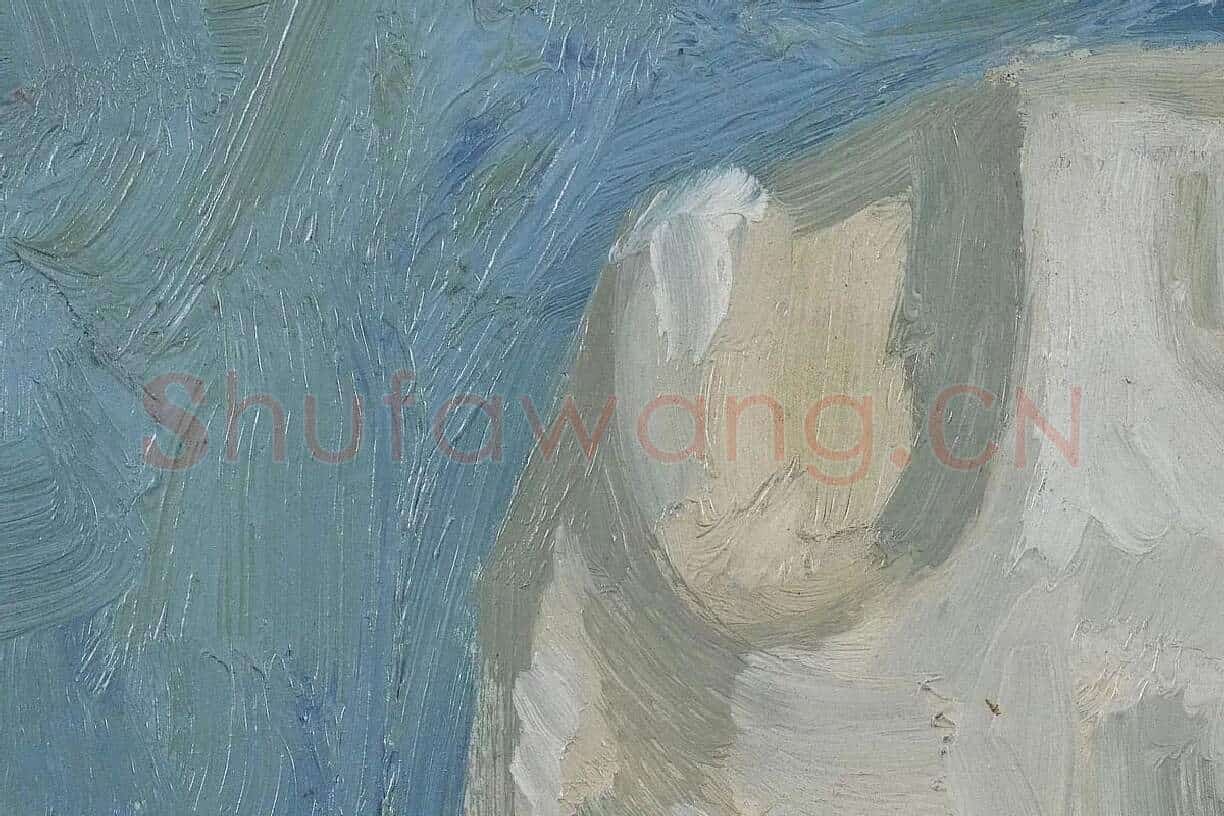 梵高石膏模型油画静物写生系列高清大图局部细节 (11)
