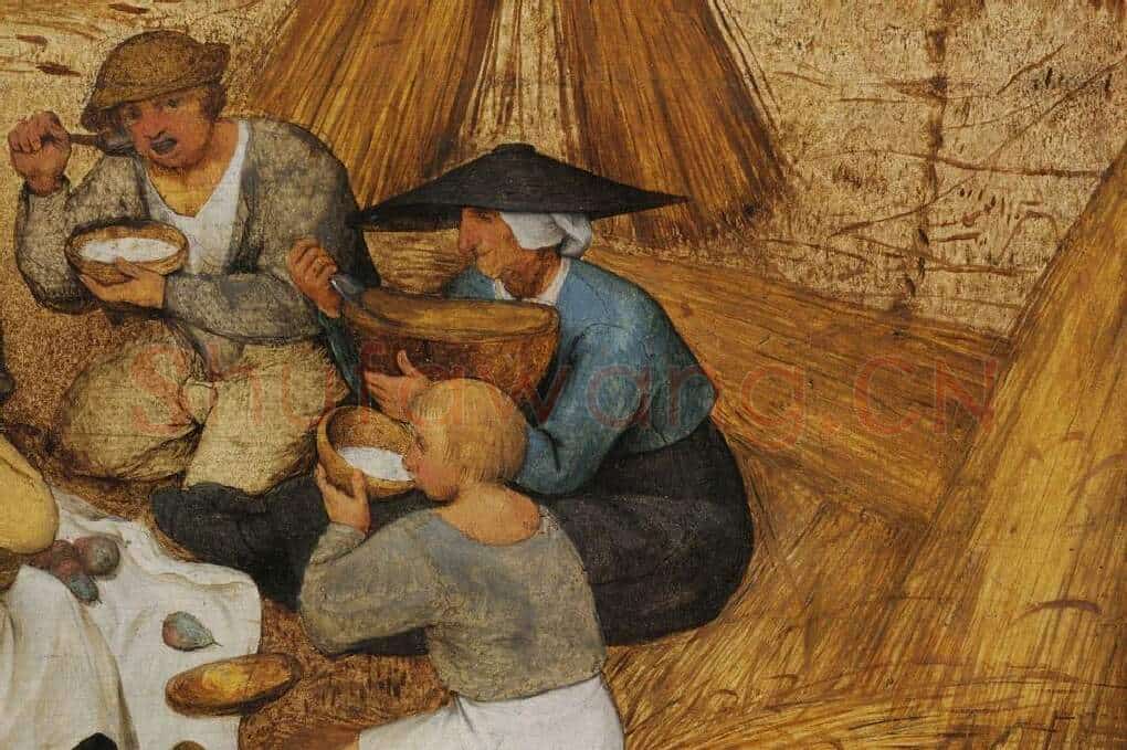彼得·勃鲁盖尔作品《秋收》局部 (2)