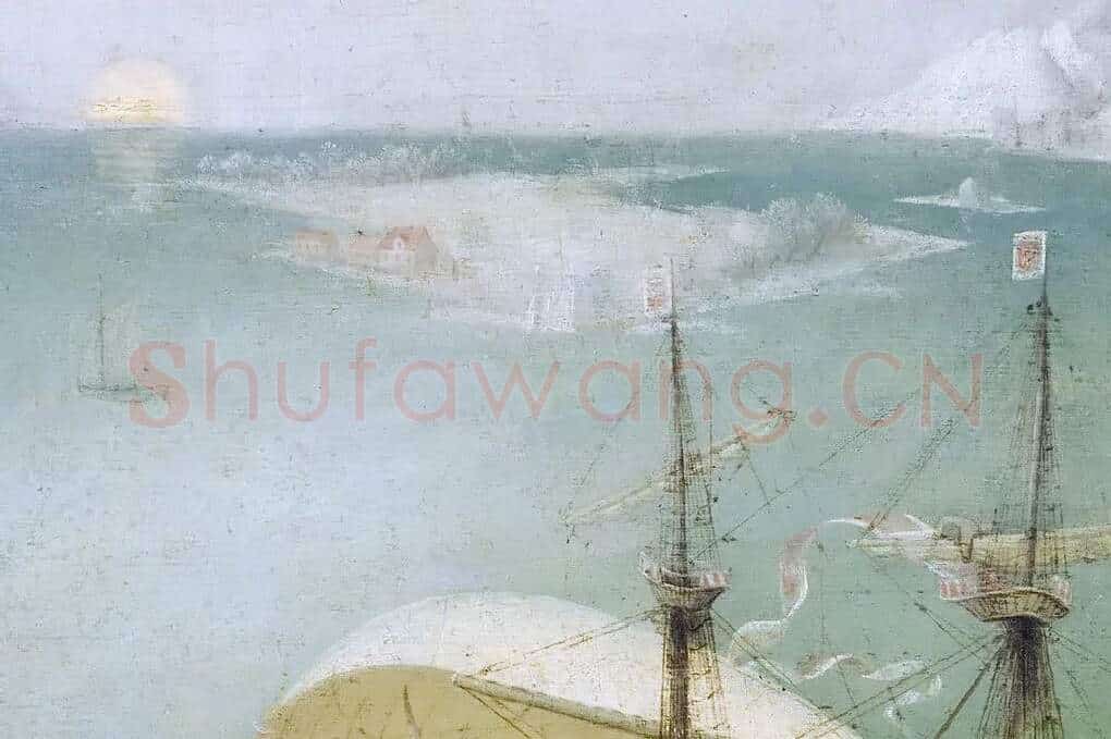 彼得·勃鲁盖尔作品《伊卡洛斯的坠落》局部 (5)