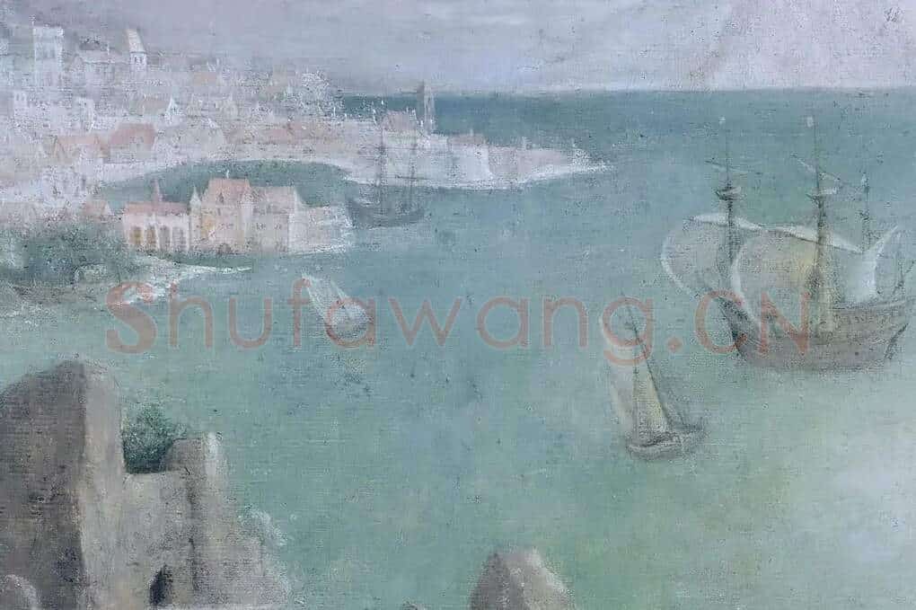 彼得·勃鲁盖尔作品《伊卡洛斯的坠落》局部 (6)