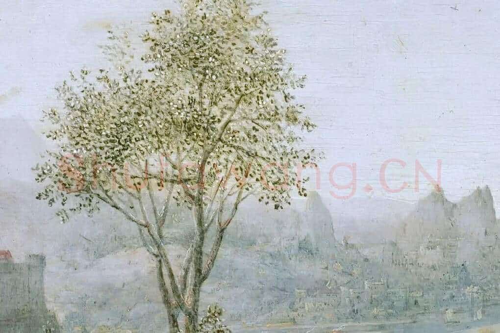 老勃鲁盖尔作品《绞刑架下的舞蹈》局部 (6)