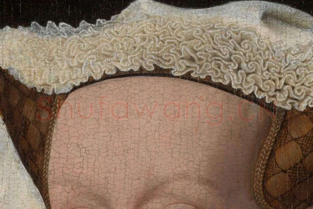 扬·凡·艾克肖像画作品《玛格丽特肖像》局部 (2)