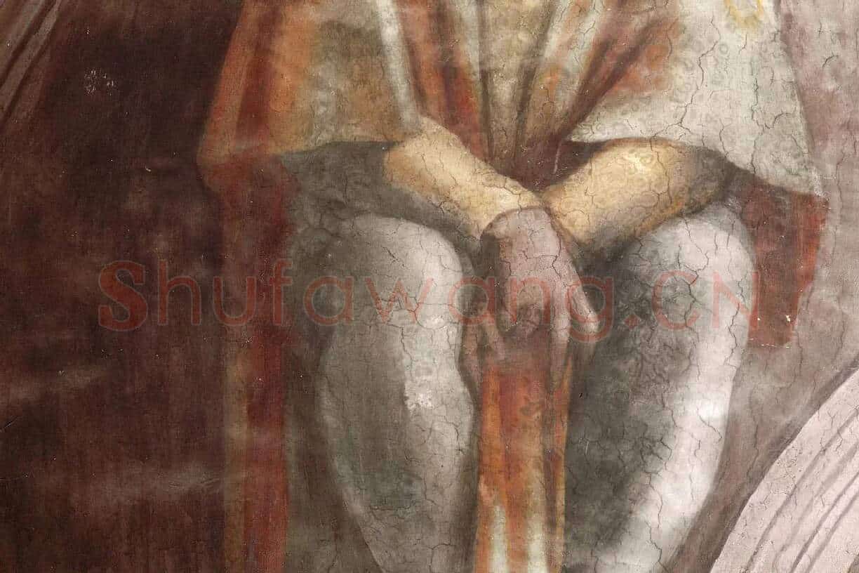 米开朗基罗壁画《基督的祖先:阿米拿达》局部 (2)