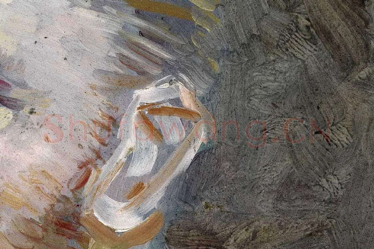 梵高自油画肖像作品《自画像》局部 (3)