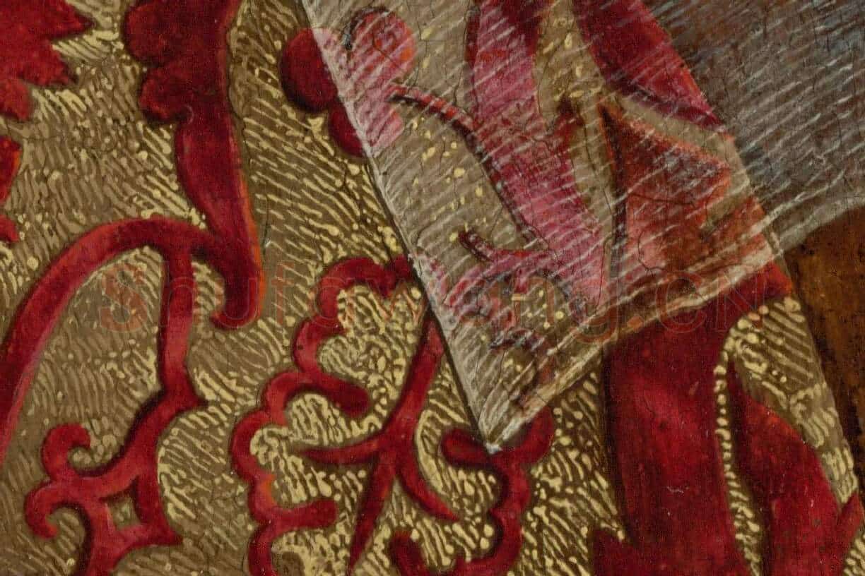 维登作品《葡萄牙伊莎贝拉的肖像》高清大图局部 (10)