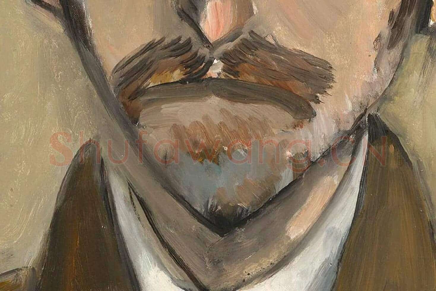 马蒂斯作品《迈克尔·斯坦肖像》局部 (2)