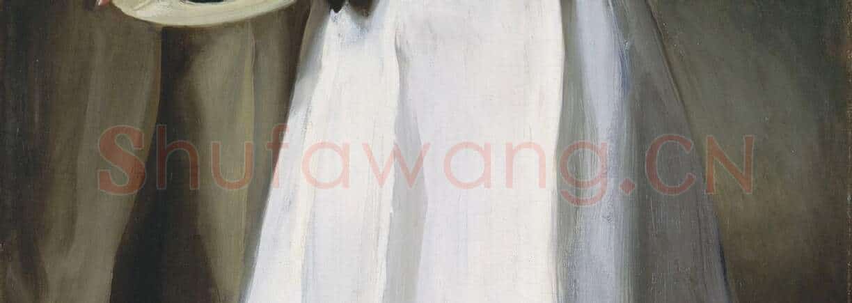萨金特油画肖像《斯托克斯夫妇》_03