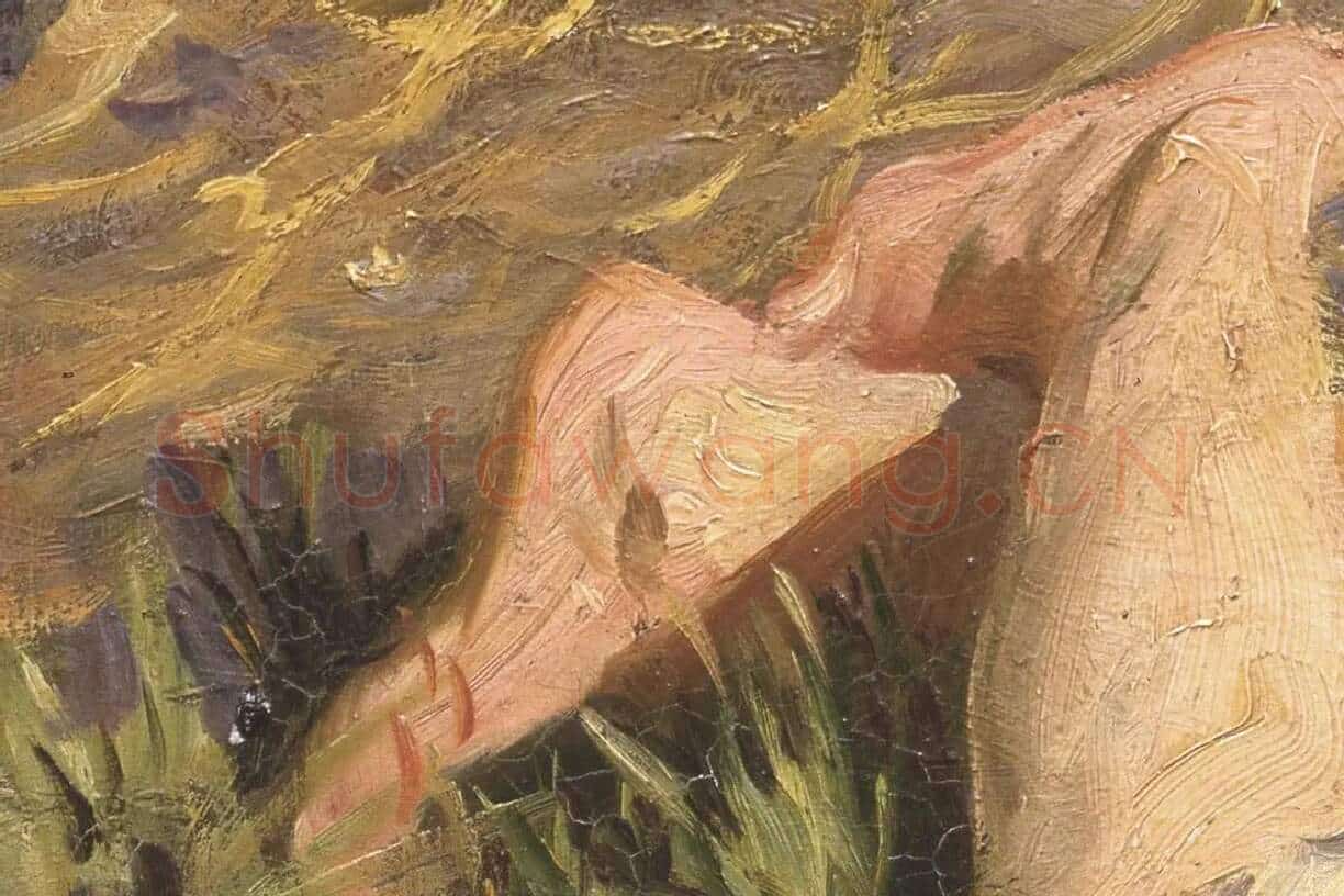 萨金特印象派风格油画作品《钓鱼的男人》 (7)