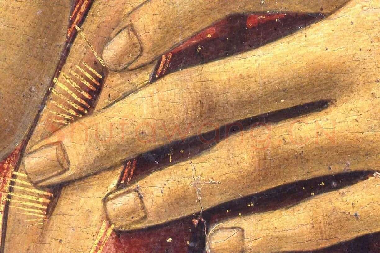 波提切利作品《耶稣荆冠加冕》局部 (7)