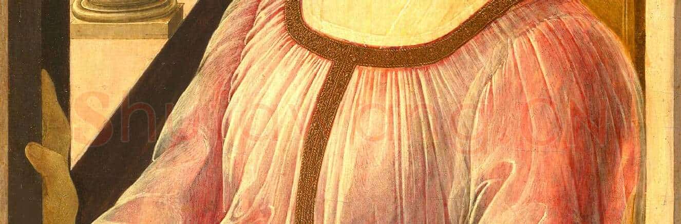 波提切利肖像画作品《班迪内利女士的肖像》_03
