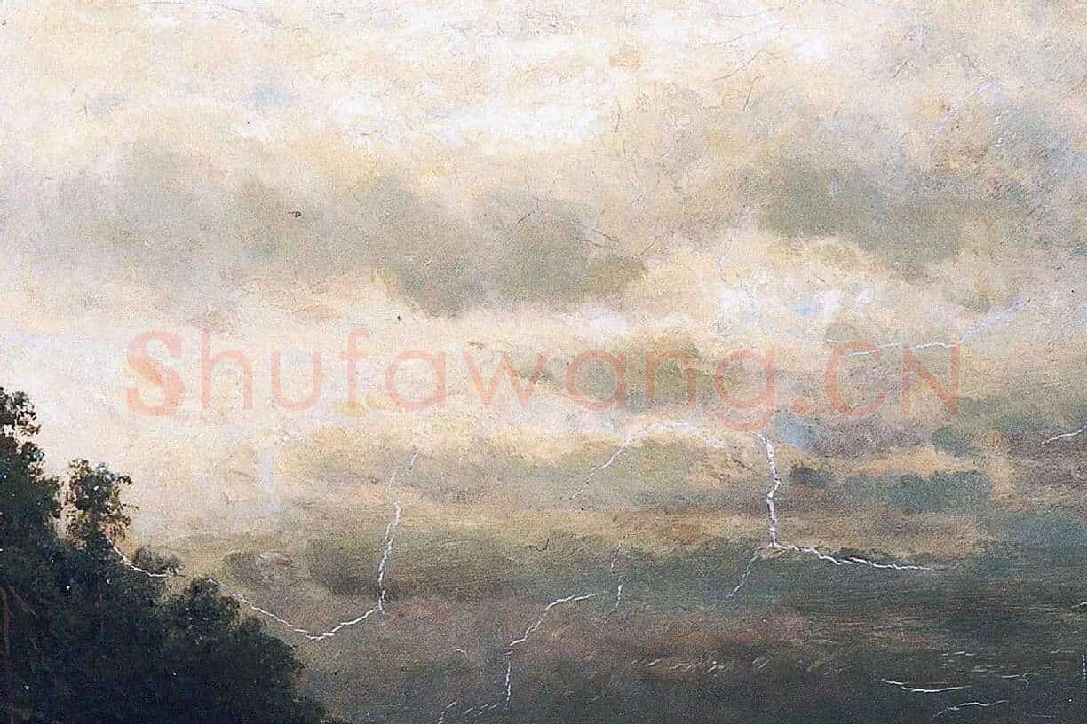 希施金油画牧场的森林风景局部 (5)