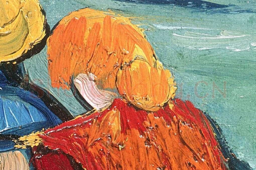 梵高油画《一对恋人》局部 (2)