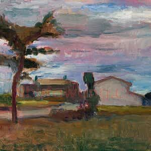 马蒂斯油画风景《科西嘉风景》