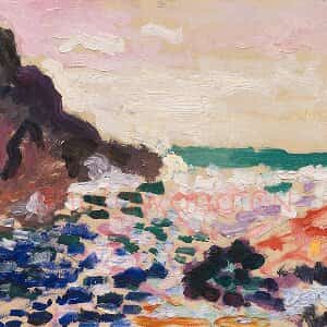 马蒂斯油画风景《海景》