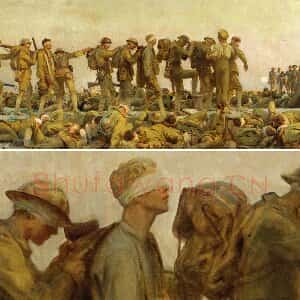 萨金特战争题材油画作品《Gassed》