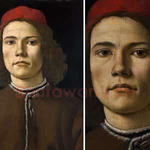 波提切利作品《年轻男子的肖像画》